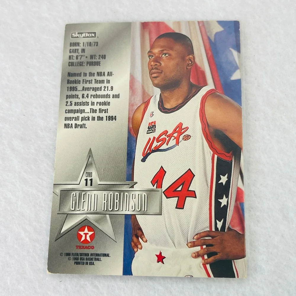 1996 SkyBox USA Basketball Glenn Robinson Card 11 Texaco Fleer Big Dog NBA